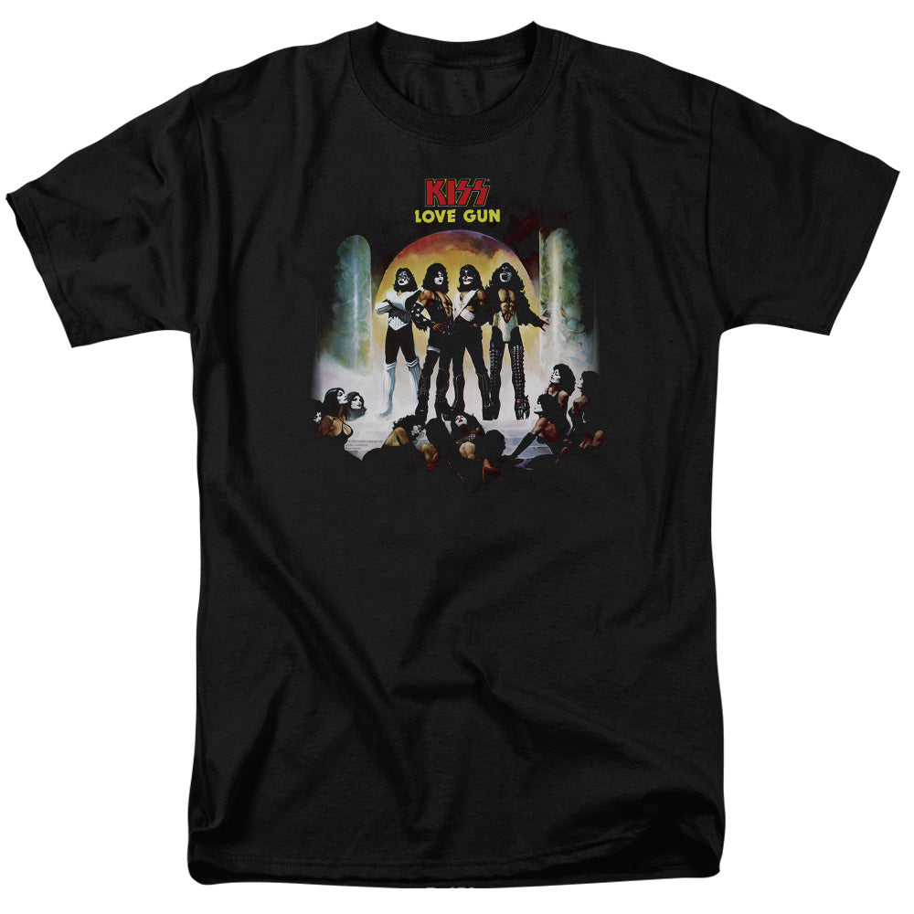 KISS Lover Gun Cover Mens T Shirt Black