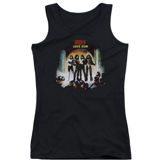 KISS Lover Gun Cover Womens Tank Top Shirt Black