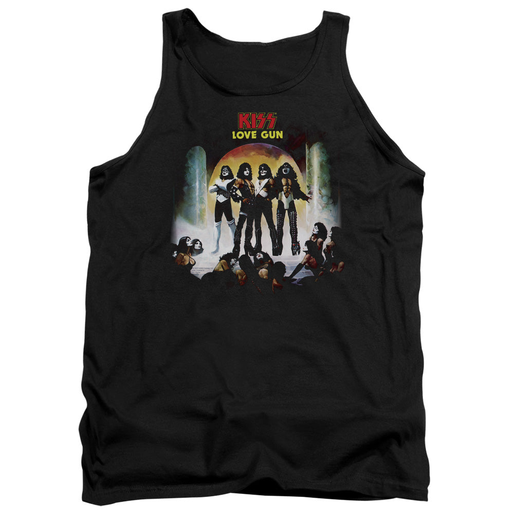 KISS Lover Gun Cover Mens Tank Top Shirt Black