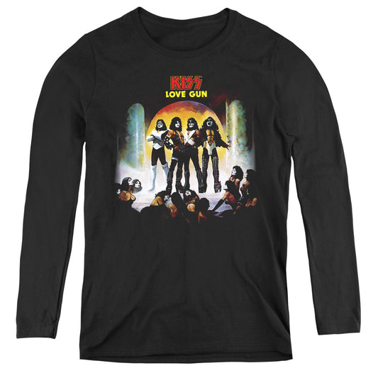 KISS Lover Gun Cover Womens Long Sleeve Shirt Black