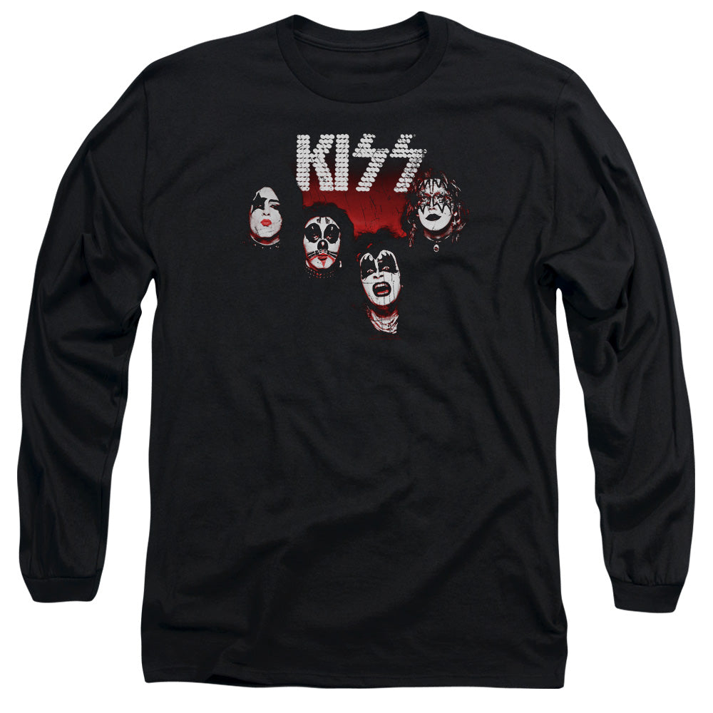 KISS 1974 Mens Long Sleeve Shirt Black