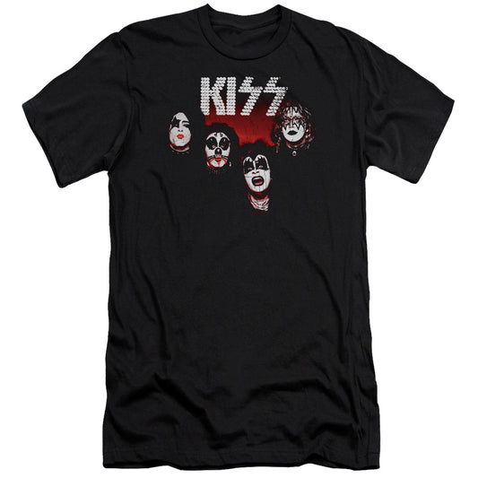 KISS 1974 Premium Bella Canvas Slim Fit Mens T Shirt Black