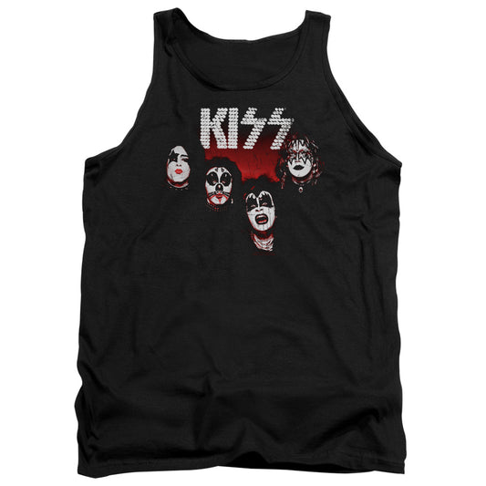 KISS 1974 Mens Tank Top Shirt Black