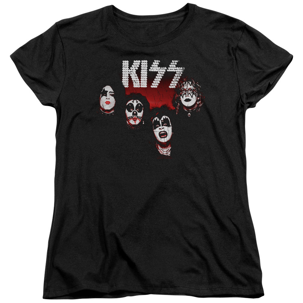 KISS 1974 Womens T Shirt Black