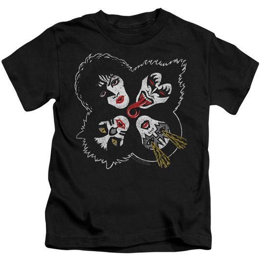 KISS Rock and Roll Heads Juvenile Kids Youth T Shirt Black