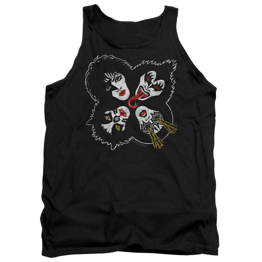 KISS Rock and Roll Heads Mens Tank Top Shirt Black