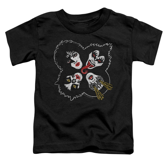 KISS Rock and Roll Heads Toddler Kids Youth T Shirt Black