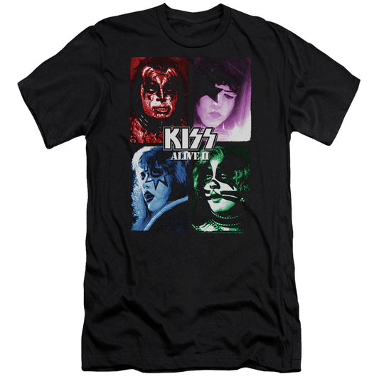 KISS Alive II Premium Bella Canvas Slim Fit Mens T Shirt Black