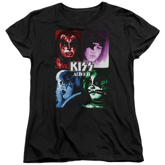 KISS Alive II Womens T Shirt Black