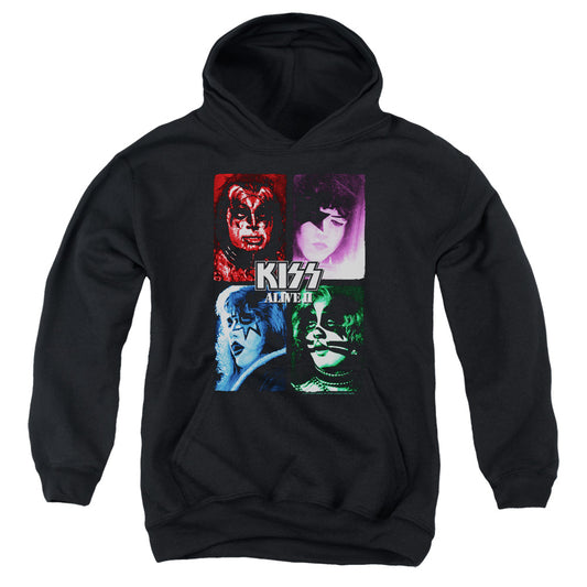 KISS Alive II Kids Youth Hoodie Black