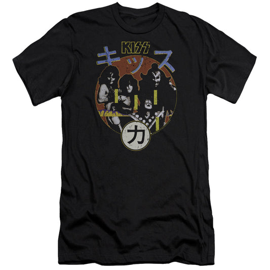 KISS Hotter Cover Slim Fit Mens T Shirt Black