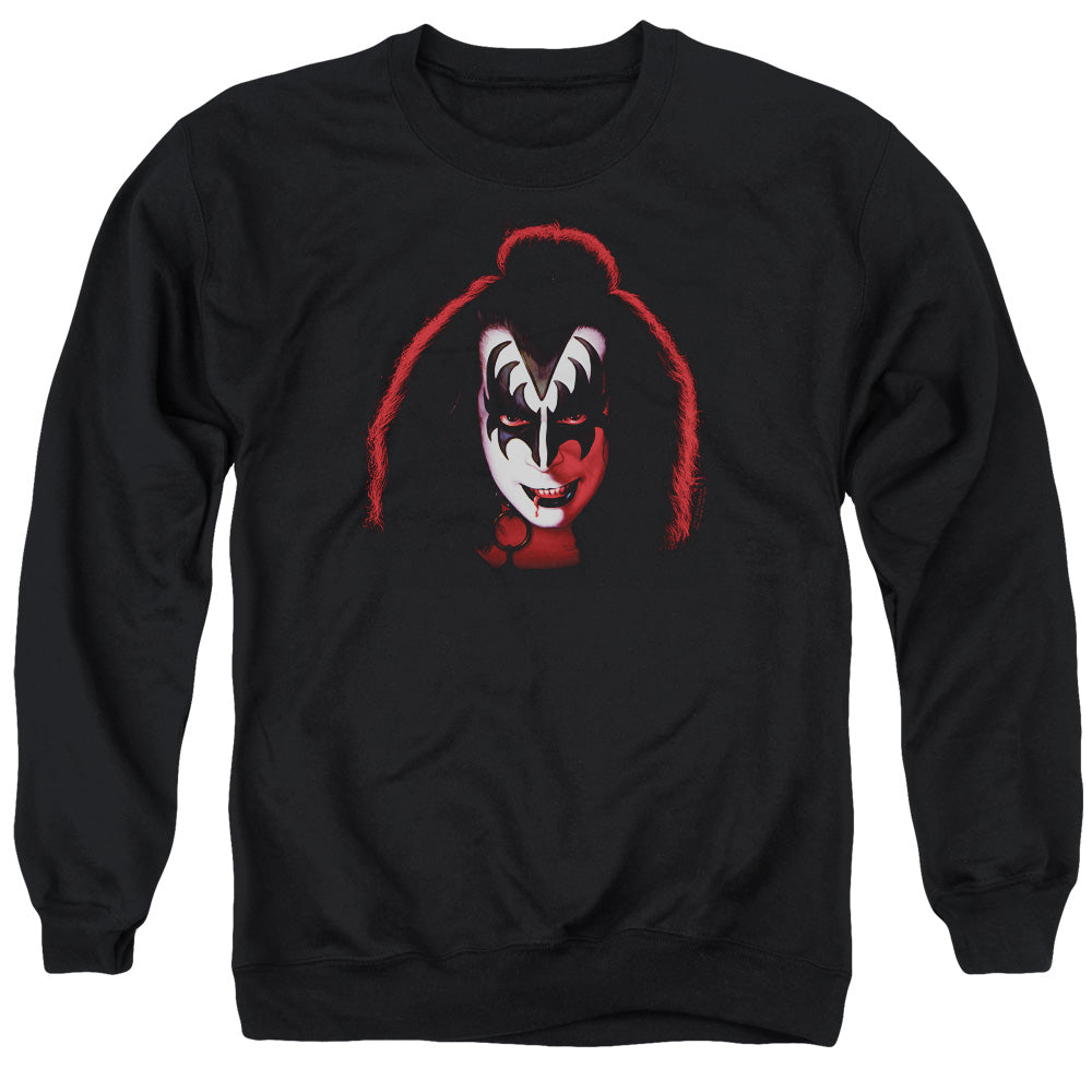 KISS Gene Simmons Cover Mens Crewneck Sweatshirt Black