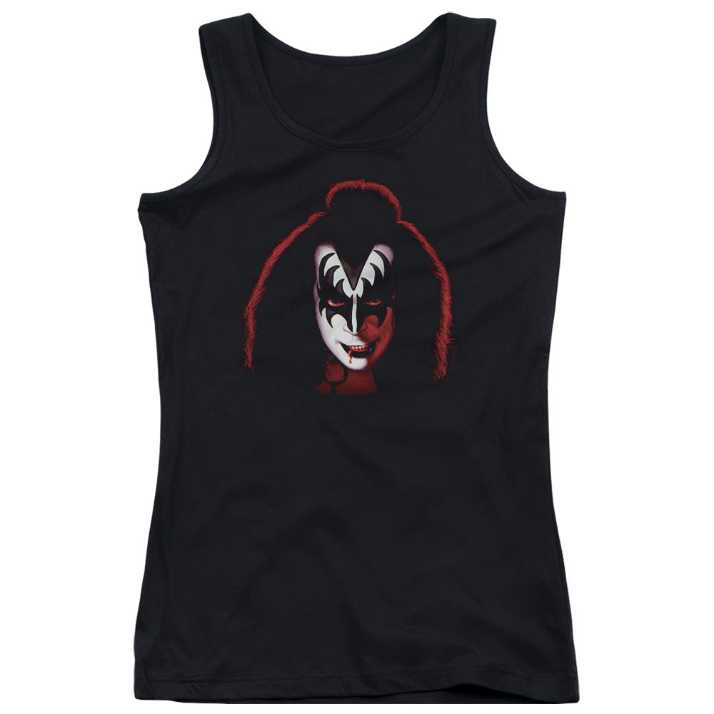 KISS Gene Simmons Cover Womens Tank Top Shirt Black