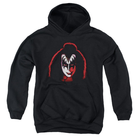 KISS Gene Simmons Cover Kids Youth Hoodie Black