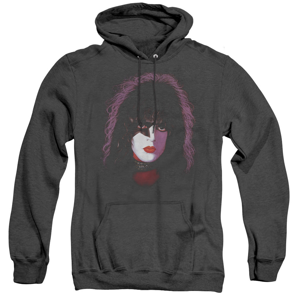 KISS Paul Stanley Cover Heather Mens Hoodie Black