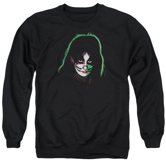 KISS Peter Criss Cover Mens Crewneck Sweatshirt Black