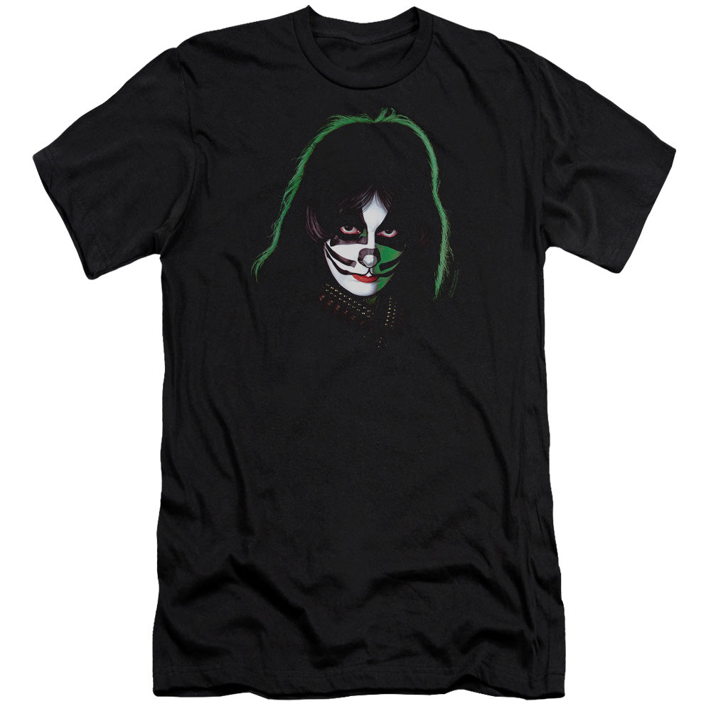 KISS Peter Criss Cover Premium Bella Canvas Slim Fit Mens T Shirt Black