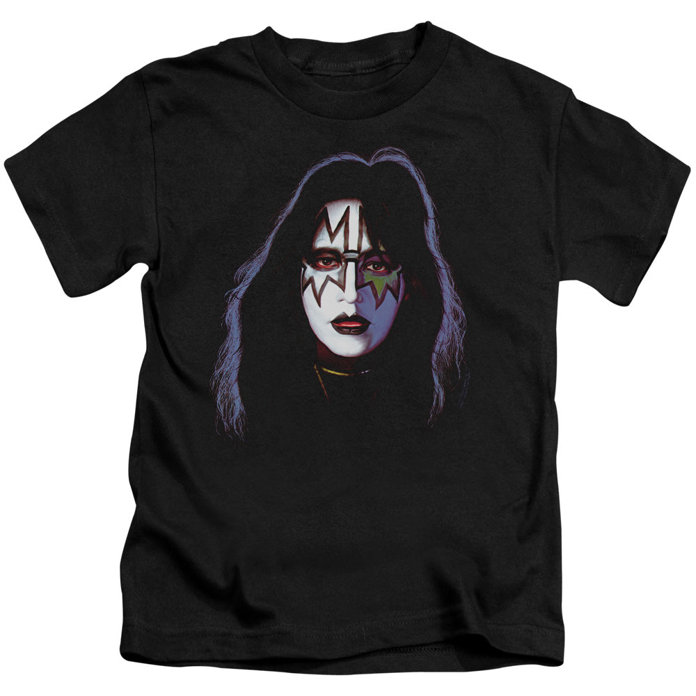 KISS Ace Frehley Cover Juvenile Kids Youth T Shirt Black