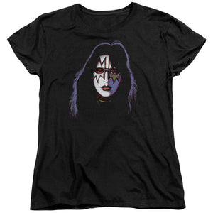 KISS Ace Frehley Cover Womens T Shirt Black