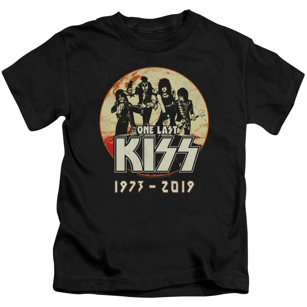 KISS 1973-2019 Juvenile Kids Youth T Shirt Black