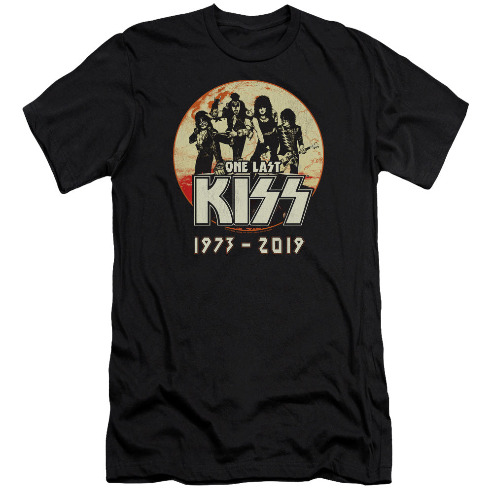 KISS 1973-2019 Premium Bella Canvas Slim Fit Mens T Shirt Black