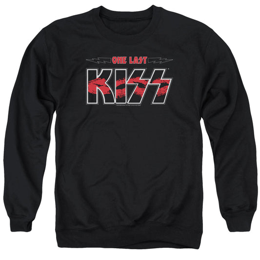 KISS One Last Kiss Mens Crewneck Sweatshirt Black