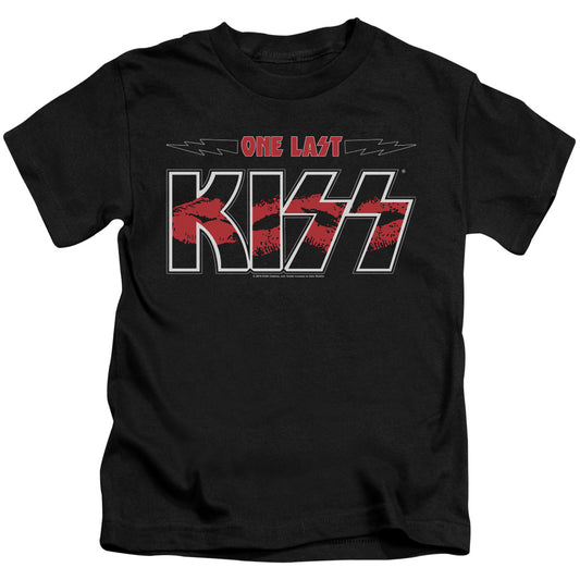 KISS One Last Kiss Juvenile Kids Youth T Shirt Black