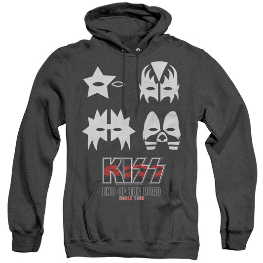 KISS End Of The Road Heather Mens Hoodie Black