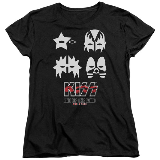 KISS End Of The Road Womens T Shirt Black