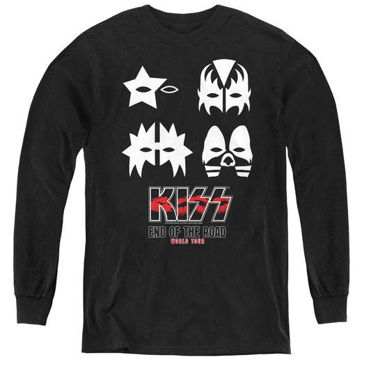 KISS End Of The Road Long Sleeve Kids Youth T Shirt Black