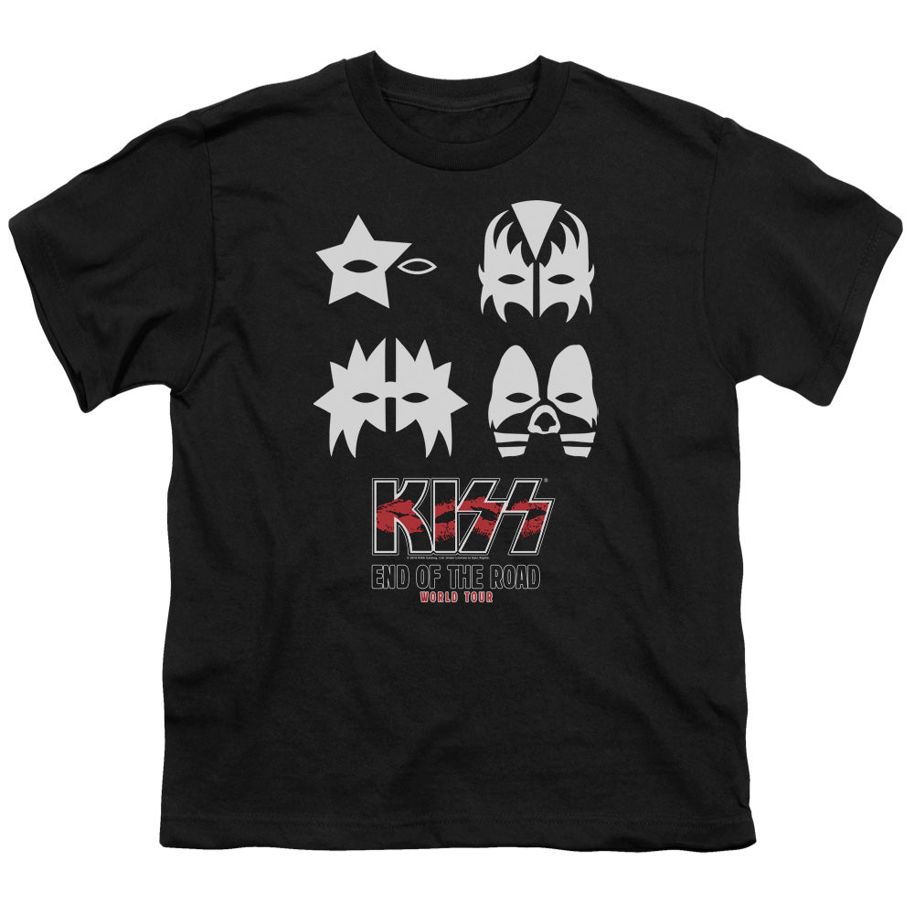 KISS End Of The Road Kids Youth T Shirt Black