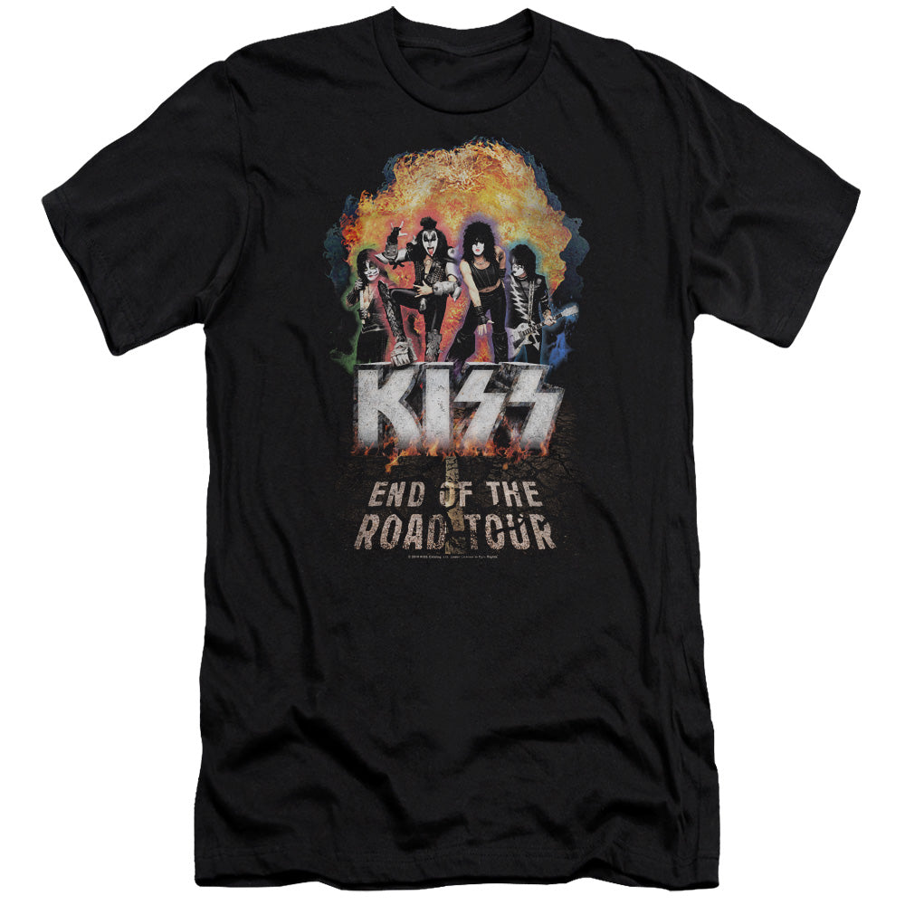 KISS Boom Premium Bella Canvas Slim Fit Mens T Shirt Black