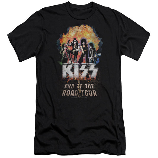 KISS Boom Premium Bella Canvas Slim Fit Mens T Shirt Black