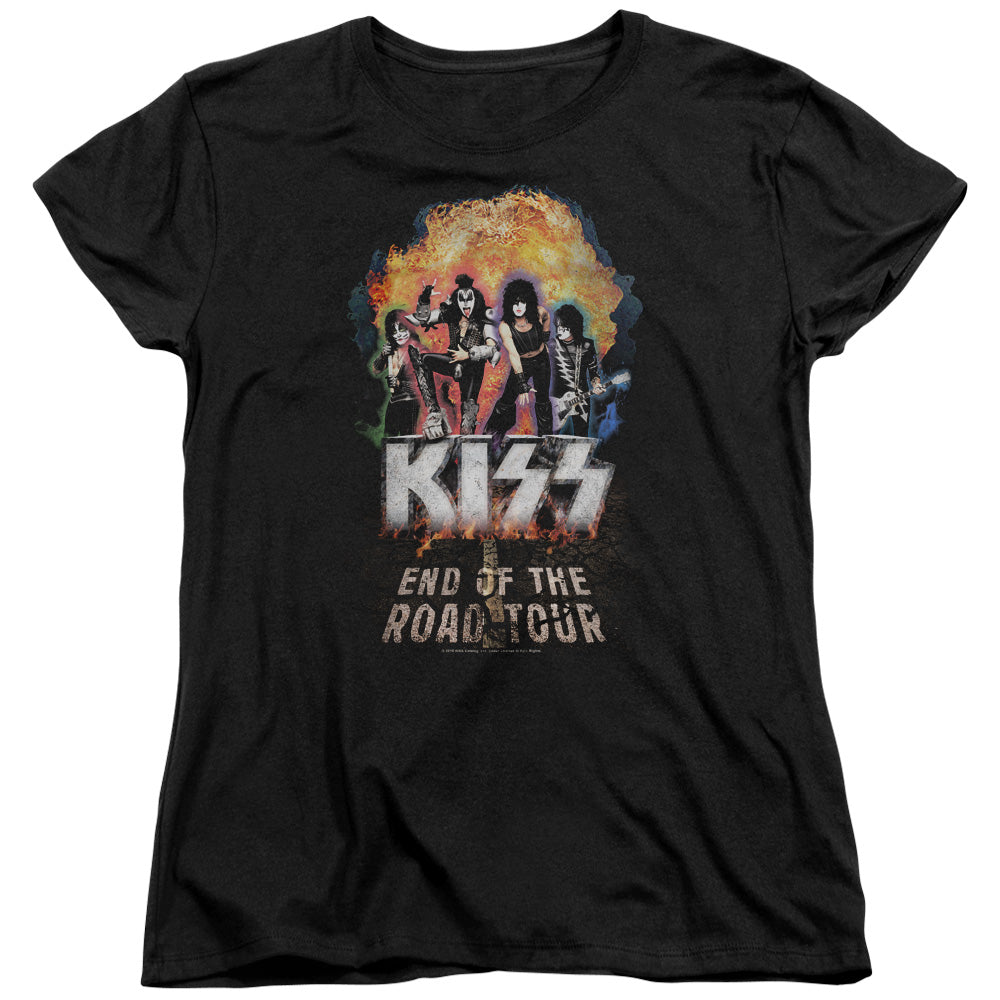 KISS Boom Womens T Shirt Black