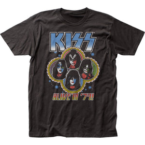 KISS Alive In ’79 Mens T Shirt Black