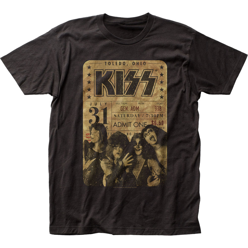 KISS Concert Ticket Mens T Shirt Black