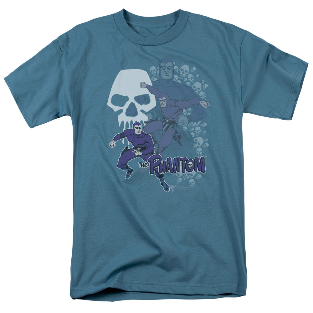 The Phantom Skulls Mens T Shirt Slate