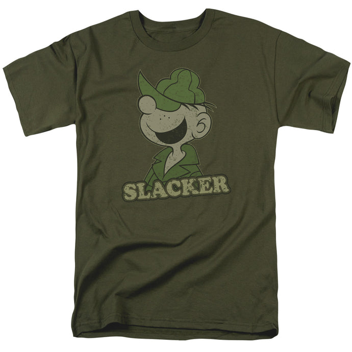 Beetle Bailey Slacker Mens T Shirt Military Green