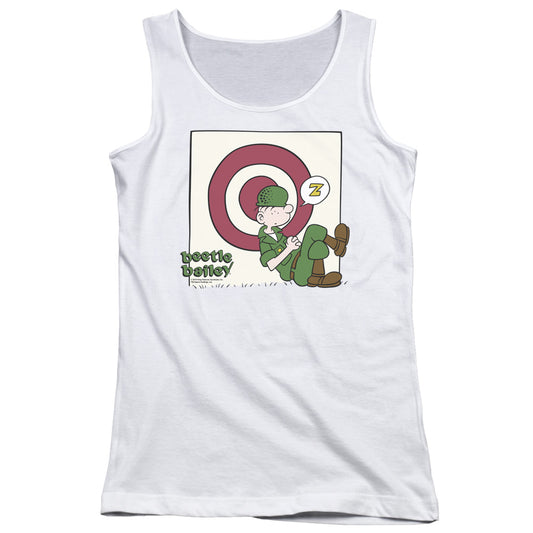 Beetle Bailey Target Nap Womens Tank Top Shirt White