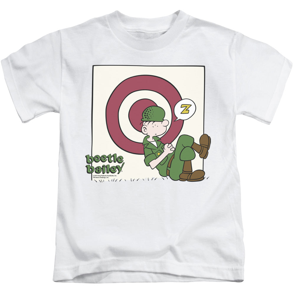 Beetle Bailey Target Nap Juvenile Kids Youth T Shirt White