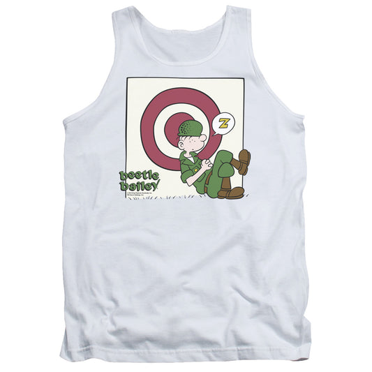 Beetle Bailey Target Nap Mens Tank Top Shirt White