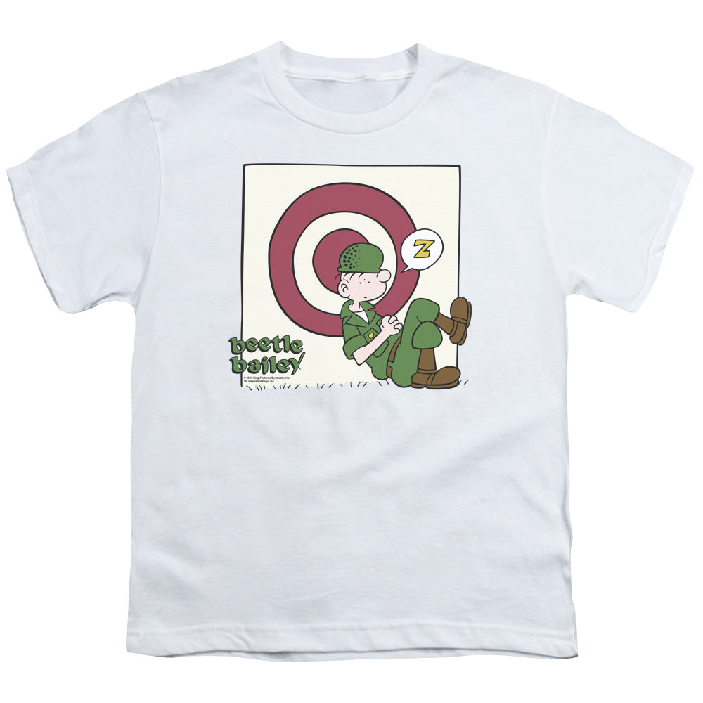 Beetle Bailey Target Nap Kids Youth T Shirt White