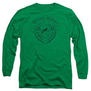 Beetle Bailey Official Badge Mens Long Sleeve Shirt Kelly Green