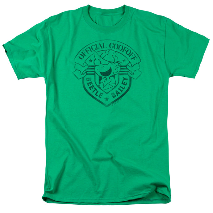 Beetle Bailey Official Badge Mens T Shirt Kelly Green