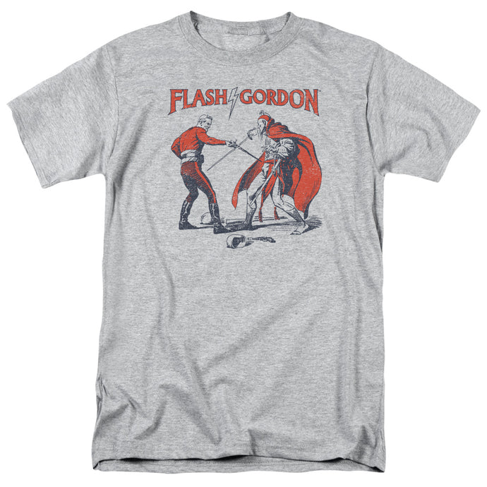 Flash Gordon Duel Mens T Shirt Athletic Heather