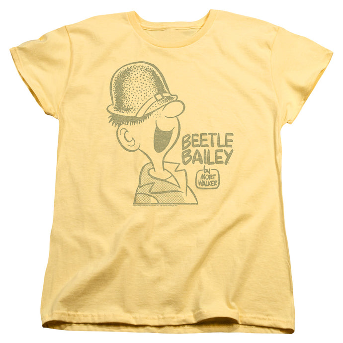 Beetle Bailey Vintage Beetle Womens T Shirt Banana