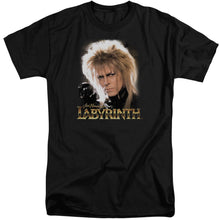 Load image into Gallery viewer, Labyrinth Jareth Mens Tall T Shirt Black