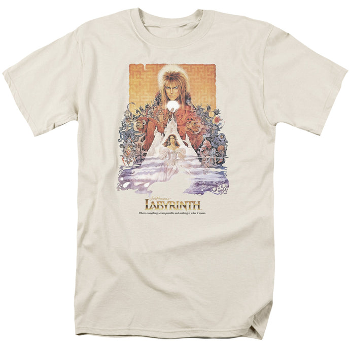 Labyrinth Movie Poster Mens T Shirt Cream
