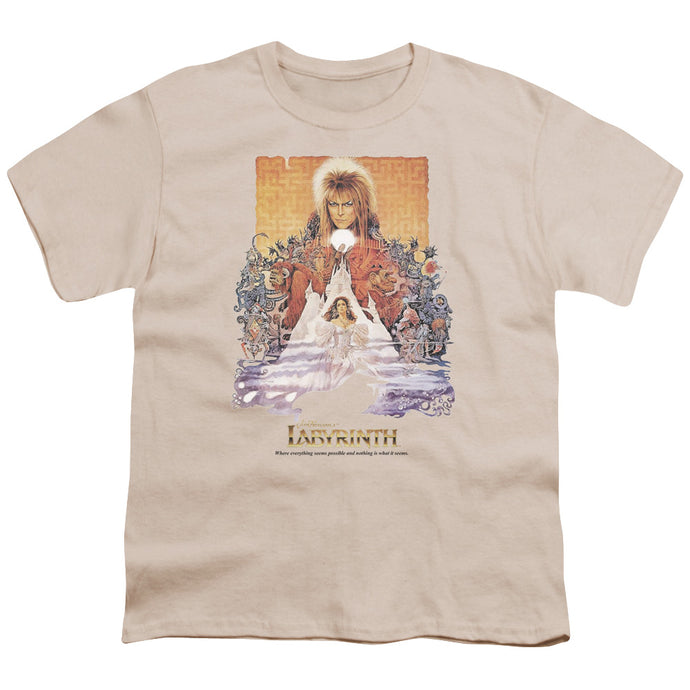 Labyrinth Movie Poster Kids Youth T Shirt Cream