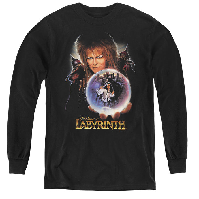 Labyrinth I Have a Gift Long Sleeve Kids Youth T Shirt Black
